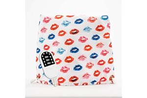 ORCHARDHOWSE Orchard Howse Heat Cap for Deep Conditioning | 10 Heat Settings | Hair Steamer for Afro Hair | Portable & Stylish | Promotes Hair Growth & Strength | Suitable for All Hair Types |Lipstick Print