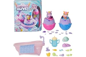 Hatchimals Alive zestaw do zabawy w rośliny – wanna z dwoma magicznymi, samozamykającymi się jajami i 15 akcesoriami, dla dzieci od 4 lat