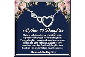 RANKEEF Gifts for Mum/Daughter: Mother and Daughter Necklace S925 Sterling Silver Infinity Necklaces Perfect for Mother's Day Christmas, Birthday,Necklace for Mum and Daughter Comes With a Gift Box