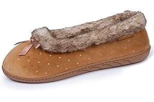 Isotoner Chaussons pantoufles Ballerines femme semelle ultra-souple, confortables, semelle à mémoire de forme