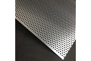 BESTELL_DEIN_BLECH Lochblech Alu RV5-8 Aluminium 2mm Zuschnitt individuell auf Maß NEU günstig (150 mm x 150 mm)