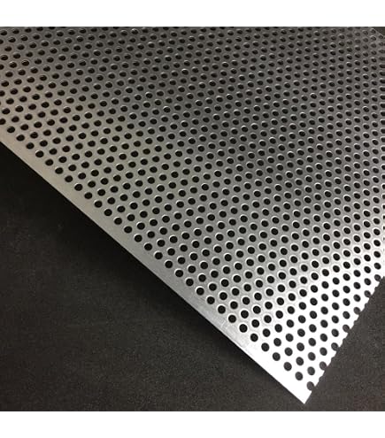 Tôle Perforée Aluminium 1mm Épaisseur - Perforations 3mm Trouvés Décalés RV 3-5 - Découpe Sur Mesure Idéale