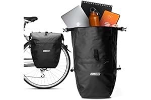 2Radwerk Fahrradtasche für Gepäckträger 25.4 l , 100% Wasserdicht , mit Tragegriff und Schultergurt , fahrradtasche gepäckträ