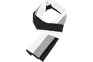 WANYING Hommes Echarpe 6% Laine Automne Hiver Easy Chic Gentleman Echarpe Tricotée - 180 * 30cm À Rayures