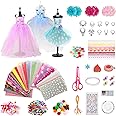 Modedesign Set Für Mädchen - Kreativ-Bastelset Mit Schaufensterpuppen & Stoffen