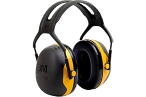 3M Peltor Orejeras X2, protector auditivo, protección auditiva contra niveles de ruido comprendidos entre 94 y 105 dB (SNR: 31dB), p. ej., herramientas eléctricas, paquete de 1,Unisex, Negro/Amarillo