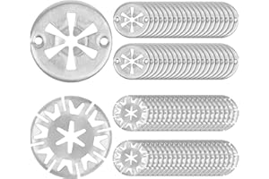 JEBOLER 80 Stück Klemmscheiben Hitzeschutzblech, 30mm Sicherungsscheiben Haube, Metall Star Befestigung Hitzeblech, zur Befestigung von Clips Hitzeschildern unter der Haube für VW, Verschiedene Autos
