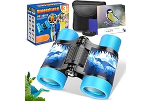 DROMLAG Fernglas für Kinder,Geschenke für Kinder Spielzeug ab 3 4 5-12 Jahre Jungen Geschenk Junge 4-12 Jahre Kinder Fernglas Detektiv Set Outdoor Spielzeug für Kinder Dinosaurier
