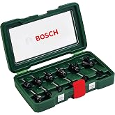 Bosch Accessories 12 Par&ccedil;alı Sert Metal Freze Seti (Ahşap i&ccedil;in, &Ccedil;ap Şaft 8 mm, &Uuml;st Freze Aksesuarı)