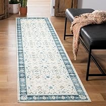 Tapis Couloir 60x210cm Microfibre Doux - Tapis Antidérapant Lavable Géométrique Noir Pour Entrée, Cuisine