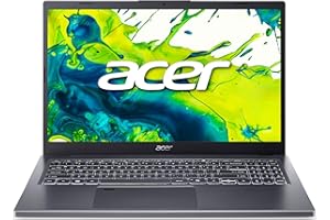 ‎ACER acer Aspire 15 (A15-51M-95T2) Laptop, 15,6" FHD IPS Display, Intel Core i9-13900H, 32 GB RAM, 1 TB SSD, Intel Iris Xe Grafik, Windows 11, QWERTZ Tastatur, grau