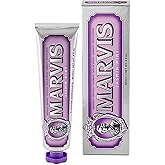 Marvis Jasmine Mint Toothpaste, 1 x 85 ml | Helps Remove Plaque, Promotes Healthy Gums, Prevents Carities, Lasting Freshness,