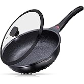 INTIGNIS® Premium 28 cm Deep Frying Pan with Lid | Anti-Scratch | Induction Compatible | Non-Stick Interior | Heat Resistant 