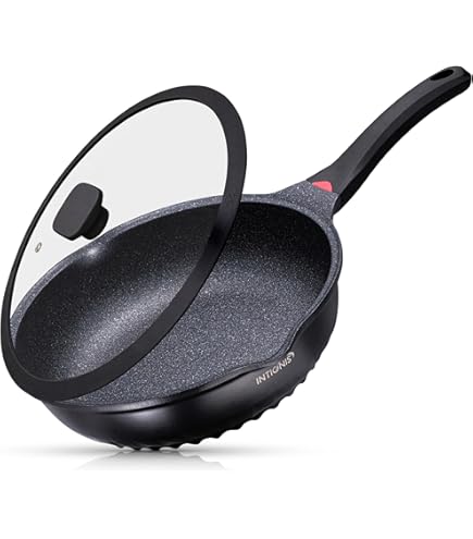 Wok A Induzione Casey Fundix - Alluminio Fuso, 28 Cm, 4 Litri, Nero, Antiaderente - Foto 2