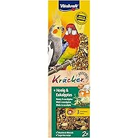 Vitakraft Kräcker für Großsittiche, mit Honig und Eukalyptus (1 x 2 Stück)