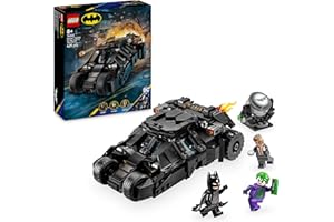 LEGO DC Batman: Tumbler de Batman vs. Two-Face y The Joker Juguete del Caballero Oscuro, Batmóvil y Minifiguras de Superhéroes y Villanos, Regalo para Niños y Niñas de 8 Años o Más 76303