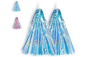 obqo 2 pcs Childrens Bike Streamers Bicycle Handlebar Streamers Bike Grips Tassels Ribbons Kids bike Accessories