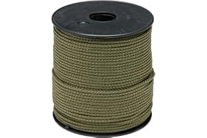 Flandria polypropylenrep, flätad, kaki, 3 mm ± 100 m