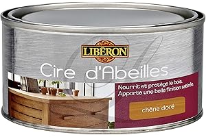 LIBÉRON LIBERON Cire d'abeille bois en pâte, Chêne doré, 500mL