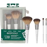 ECOTOOLS On-the-Go Style Kit - Set of 4 Plastic Brushes + Toiletry Bag 21 g, White