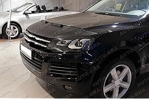 AUTO-BRA AB-00586 Auto BRA kompatibel mit VW Volkswagen Touareg Bj. 2010-2018 Haubenbra Steinschlagschutz Tuning Bonnet Bra
