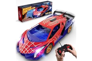 Mirthigig Macchina Telecomandata 1:18 con Luci, 2.4GHz Drift Macchinina Radiocomandata, Giocattolo Gioco Bambino 3-12 Anni, Natale Giochi Regalo Bambini 3 4 5 6 7 8 9 Anni Maschio