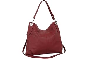 AMBRA Moda Damska torebka z prawdziwej skóry, torebka na ramię, torba na zakupy, torba na ramię GL012