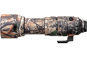 easyCover - Lens Oak - Objektivschutz - Schutz für Ihr Kameraobjektiv - Sigma 150-600mm F5-6.3 DG DN OS Sports (Sony E) - Wald Camouflage