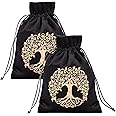 CREATCABIN 2 Pcs Tarot Sac De Rangement Épais Velours Pochettes D
