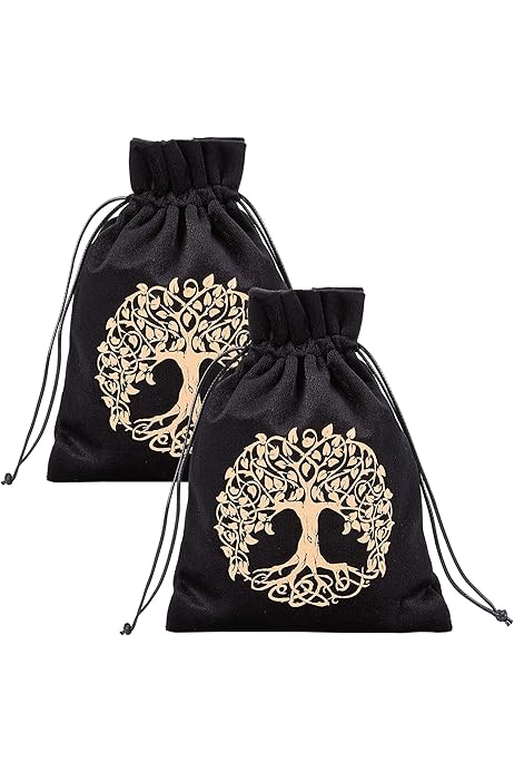 Generic - Pochette à Bijoux à Cordon - Sac De Tarot Imprimé Arbre De