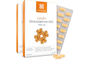 Healthspan Optiflex Glucosamine HCI 1,325mg with Vitamin C | Shellfish Free Vegan Tablets for Joint Health | 40% More glucosamine Than Glucosamine Sulphate | Added Vitamin C (240 Tablets)