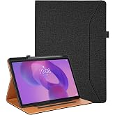 Vakarey for Lenovo Idea Tab Plus Case with Pencil Holder Anti-Shock Case for Lenovo Idea Tab Plus 12.1 Inch,Black