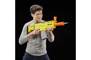 Nerf Fortnite AR-L Motorised Nerf Elite Dart Blaster -- Motorised Toy Blaster, 20 Official Nerf Fortnite Elite Darts, Flip Up Sights -- For Youth, Teens, Adults