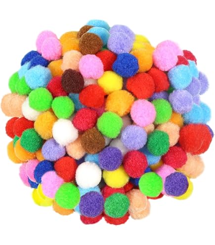 Lot 2000 Mini Pompons 10 Mm Multicolores – Boules Feutre Macaron Pour Bricolage, Cheveux, Décorations Fêtes & DIY Lot 2000 Boules Feutre