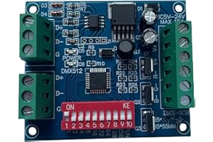 NUTBRO 3 Channel DMX512 Controller Driver DMX Decoder 15A For RGB Led