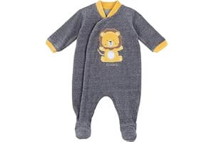 Chicco, Tutina Neonato, con Comoda Apertura Frontale con Bottoncini, in Calda e Morbida Ciniglia, Lavabile in Lavatrice, Abbigliamento Neonato 0-24 Mesi, Idea Regalo Nascita, Designed in Italy