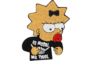 ‎PATCH Maggie Simpson Rocks in Heavy Metal we Trust Rockabilly Baby Kind Aufnäher