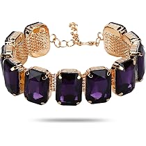 YouBella Valentine Gift for Girlfriend/Wife Jewellery Crystal Bangle Bracelet For Girls and Women