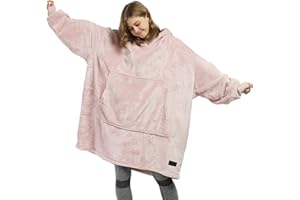 Catalonia Classy felpa con cappuccio oversize, felpa coperta gigante con Ampia Tasca Frontale, coperta con maniche, felpa oversize pile, Regalo per adulti, donna, adolescenti, fidanzata, moglie