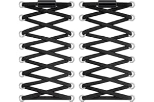 Widamin No Tie Elastic Shoelaces, Tie Free Elastic Laces with Metal Buckles, No Tie Laces for Kids and Adults, Lazy Shoelaces for Trainers