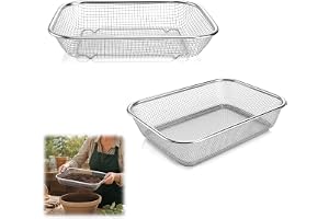 GZRXIOUS Rostfritt stål trädgårdssil kompostsil set, Heavy Duty Bottensil
