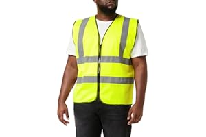 SuperTouch Warnweste mit Reißverschluss