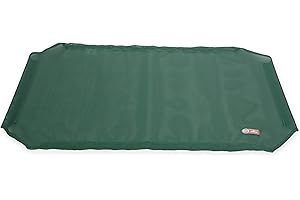 K&H Pet Products Original Pet Cot - Funda de Repuesto para Todas Las Estaciones (la Cuna se Vende por Separado), Color Verde, tamaño Mediano, 25 x 32 Pulgadas
