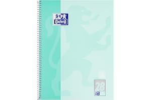 Oxford Collegeblock A4 w kratkę, 80 kartek, perforowany, miętowy