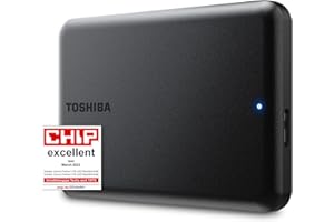 Toshiba Canvio Partner 2TB Portable 2.5’’ External Hard Drive, USB 3.2, Mac & Windows compatible. (HDTB520EK3AB)