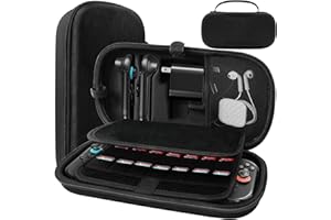 Reddening Switch 2 Tasche, Harte Tragetasche mit 26 Spielkarten und Zubehörfach, Eva-Wasserschutz, stoßfest, schutzhülle kompatibel mit Nintendo Switch 2 & reisetauglich