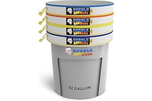 BUBBLEBAGDUDE Lot de 4 sacs à bulles en maille de 100 litres – Kit d'extraction d'essences de sacs à bulles de glace à base de plantes – Sacs à bulles d'extraction de plantes et d'herbes avec écran de
