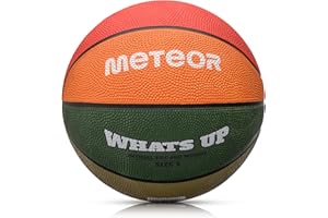 ‎METEOR Piłka Do Koszykówki Piłka Do Kosza Rozmiar 1 3 4 5 6 7 dla Dzieci Młodzieży Dorosłych do Treningu Koszykówki Basketball METEOR