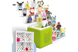 ‎HELDENZIMMER Tonie Regal für Toniebox 1 & 2 Einsatz für IKEA Kallax - Toniebox Regal mehr als 50 Tonie Figuren - Tonie Regal Mädchen und Jungen (Aussparung Links)