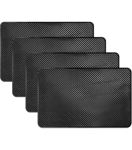 2 Stuks 27 x 15 cm Universeel Antislipmatten voor Auto, Sterke Adsorptie Dashboard Auto Antislipmat voor Dashboard, PVC Hoge Temperatuur Bestendig Dashboardmatten, Zonnebril, Telefoon en Sleutels